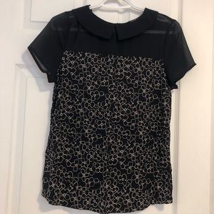 Navy blouse